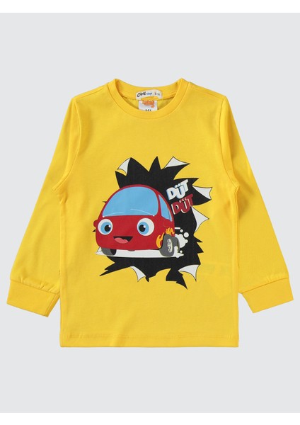 Erkek Çocuk Pijama Takımı 2-5 Yaş Sarı modelleri