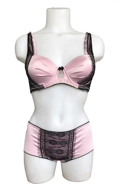 Night Flight Dolgusuz Çift Renk Dantel Desenli Desteksiz Sütyen Takımı 2149 fiyatları