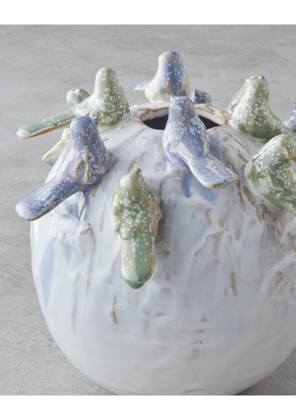 Birdy Vazo 18,5X18,5X16 cm Bej