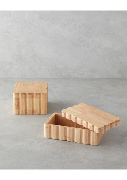 Morro Dekoratif Kutu 15,5X15,5X10 cm Açık Kahverengi