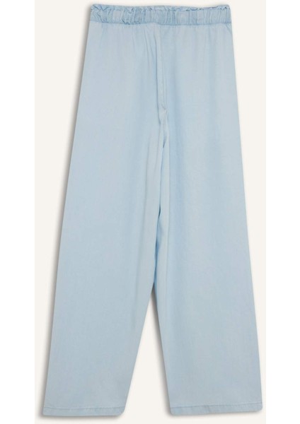 Pull On Culotte Yüksek Esnek Belli Tensel Yıkamalı Pantolon D8240AX25SM
