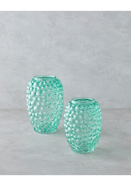 Ella Vazo 25 cm Yeşil