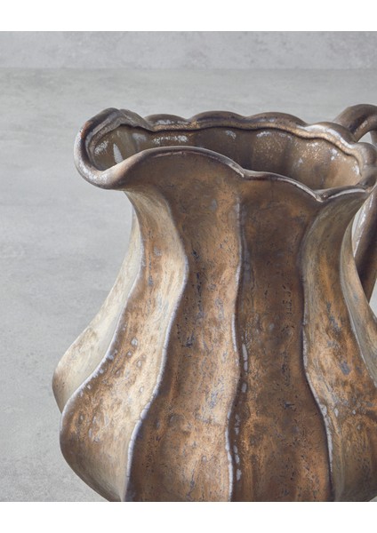 Toscana Seramik Vazo 24,5 cm Bronz fiyatları
