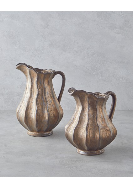 Toscana Seramik Vazo 24,5 cm Bronz modelleri