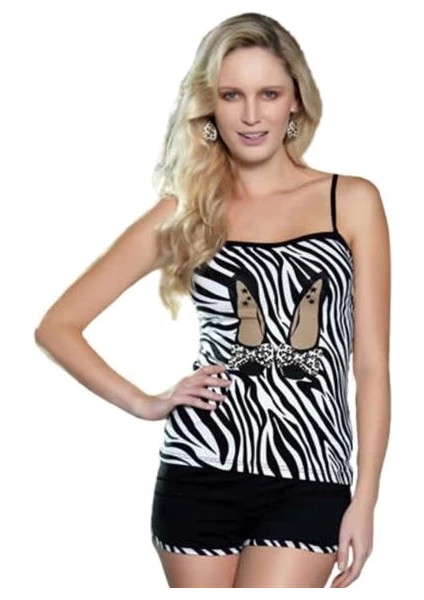 2476 Berrak Zebra Baskı Bayan Takım
