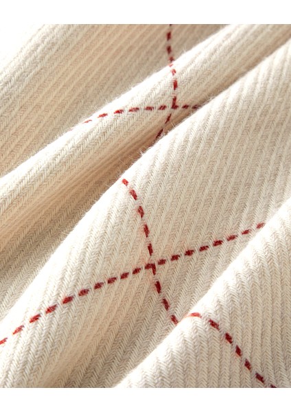 Yumi Koltuk Şalı 140X170 cm Ekru-Kırmızı modelleri