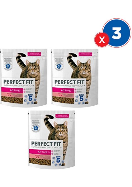 Perfect Fit Yetişkin Kedi Sığır Etli Kuru Mama 750 Gx3'lü