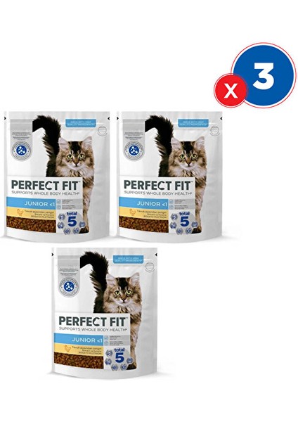 Perfect Fit Yavru Kedi Tavuklu Kuru Mama 750 Gx3'lü
