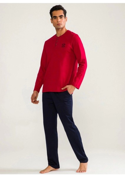D's Damat 01005 Uzun Kol Pijama Takımı