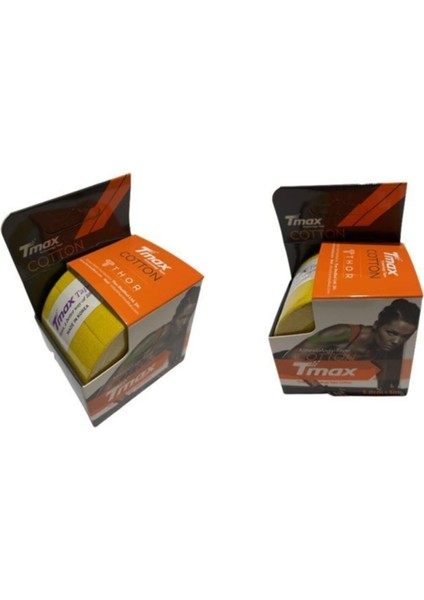Thor - Kinesio Tape Bandı 5 cm x 5 Metre Sarı Renk 2li