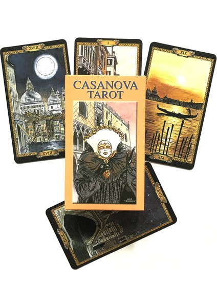 Casanova Tarot Stili Çingene Cadı Tarot Kartı Oracle Kart Eğlence Partisi Kartları Masa Oyunu 55 Kart Tarot ve Çeşitli Tarot Seçenekleri (Yurt Dışından)
