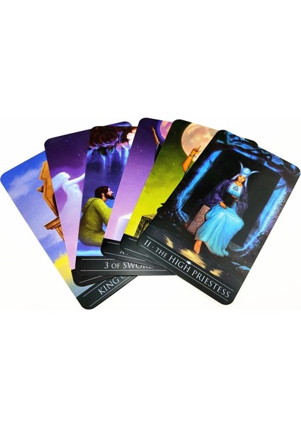 No.88 Stili Lver Büyücülük Tarot Kartları Ingilizce Oracle Kehanet Kader Oyunu Güverte Masa Masa Oyunları Pdf Rehberi ile Oyun Kartı (Yurt Dışından)