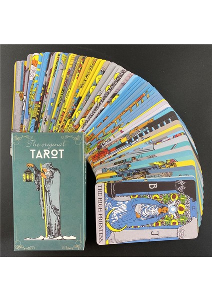 78 Adet TT159 Tarzı Kali Oracle Kartları Tam Ingilizce Klasik Masa Oyunları Kartları Yaratıcı Oracle Kehanet Masa Oyunu Pdf'li Tarot Kartları (Yurt Dışından)