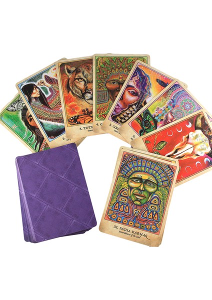 40 Adet Tarzı Earth Warriors Oracle Deck Tarot Rise Of The Soul Of The Soul Tribe Of Sacred Guardians ve Inspired Visionaries Kartlar Oyunu Goard Oyunu Oyuncak (Yurt Dışından)