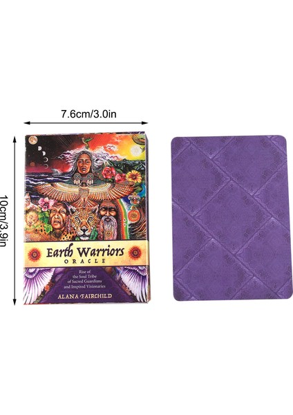 40 Adet Tarzı Earth Warriors Oracle Deck Tarot Rise Of The Soul Of The Soul Tribe Of Sacred Guardians ve Inspired Visionaries Kartlar Oyunu Goard Oyunu Oyuncak (Yurt Dışından)