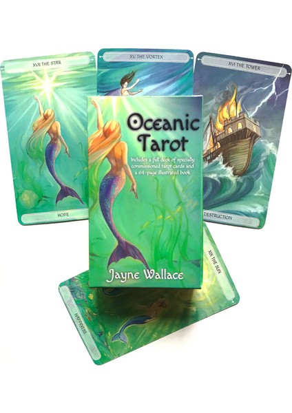 Okyanus Tarot Stili 78CARD Hush Tarot Deck Kader Kehanet Tahta Oyunu Tarot ve Çeşitli Tarot Seçenekleri Için Oracle Kartı (Yurt Dışından)