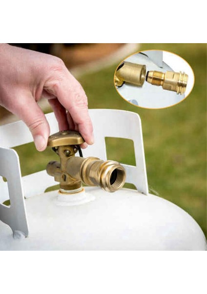 Propan Tank Adaptörü Pol Lp Tank Servis Vanasını Qcc1/tip1'e Dönüştürür (Yurt Dışından)