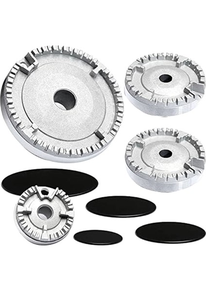 Evrensel Brülör Taç Alev Kapağı Fırın Ocak Ocak Gazı, Düz (Yurt Dışından)