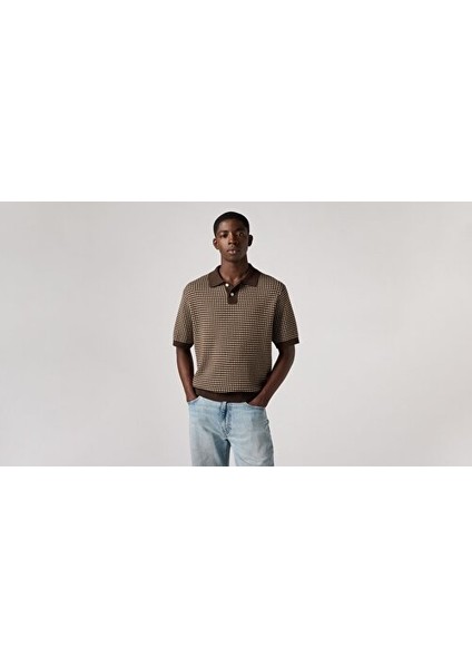 Sweater Knit Polo Kazak fiyatları