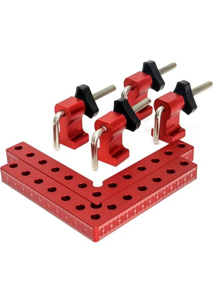 2 Adet 90 Derece Kareler Dik Açı Kelepçeleme 5.5x5.5 Inç L Tipi Alet (Yurt Dışından)