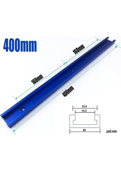 Adet 30 Tip T-Ray T-Slot Ağaç Işleme Oluk Rayı Marangozluk ALETI-40CM (Yurt Dışından)