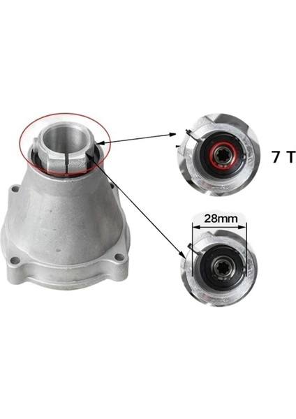 28MM 7-Dişli Çim Biçme Makinesi Bağlantı Diski (Yurt Dışından)