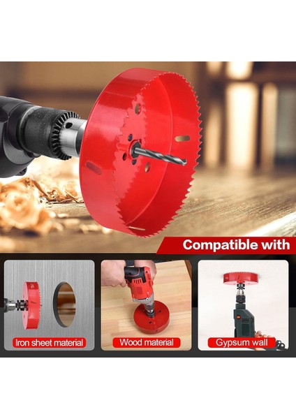 6 Inç Delik Testeresi - Farklı Projeler Için 152MM Bimetal Delik Kesici (Yurt Dışından)