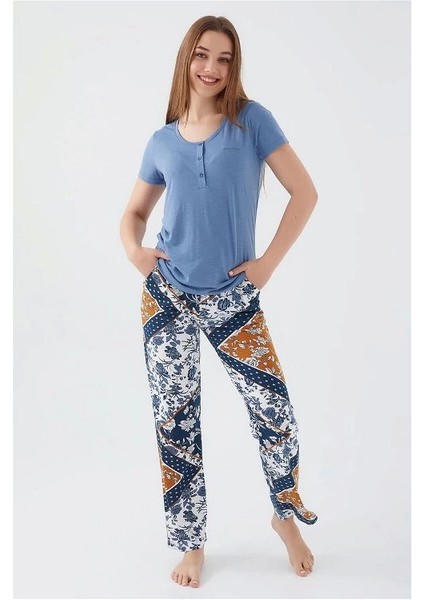 Pierre Cardin 8507-S Kadın Kısa Kol Pijama Takımı