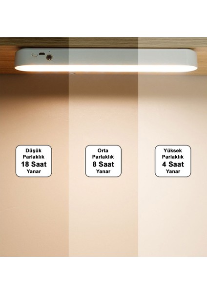 Şarjlı 3 Renk Portatif LED Aydınlatma / GT-CL12