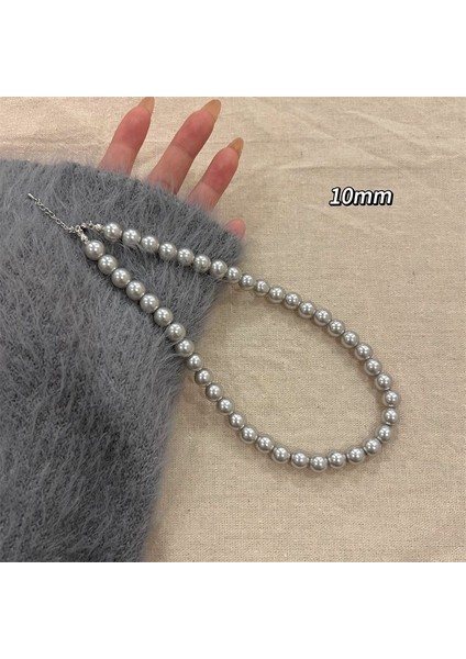 Manyetik Çekici Yuvarlak Inci Kolye Boyun Zıncırı Temperament Tasarımı Yüksek Dereceli Hissi Zıncır (Yurt Dışından)