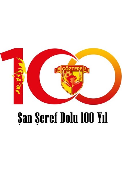 Göztepe 100. Yıl - Şan Şeref Dolu 100 Yıl Kısa Kollu Bisiklet Yaka T-Shirt Kadın indirimleri