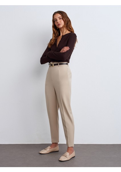 31544 Düğmeli Uzun Kollu Top-Koyu Kahve indirimleri