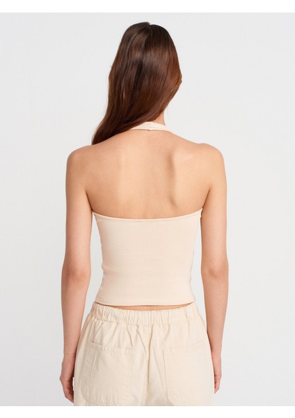 21052 Halter Yaka Top-Taş