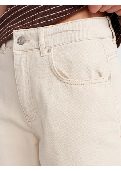 71994 Parçaboya Wideleg Denim Pantolon-Taş modelleri