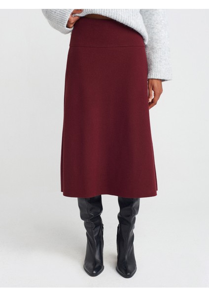 80390 Selanik Midi Etek-Bordo modelleri