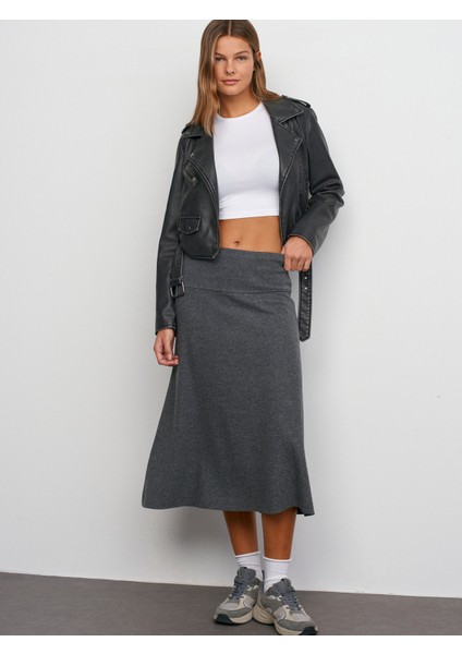 80390 Selanik Midi Etek-Antrasit