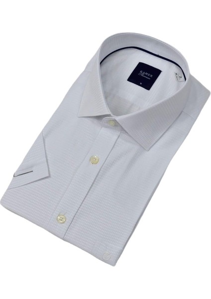 Erkek Klasik Armürlü Kısa Kol Gömlek 9398 BGL-ST04572