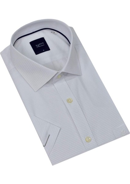 Erkek Klasik Armürlü Kısa Kol Gömlek 9398 BGL-ST04572 fırsatları