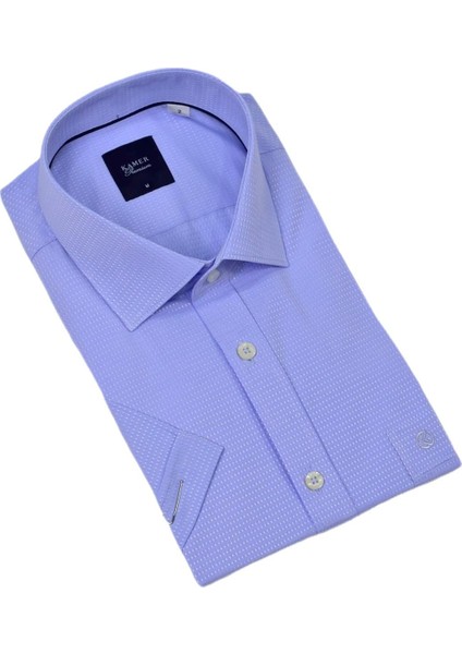 Erkek Klasik Armürlü Kısa Kol Gömlek 9398 BGL-ST04572 fırsatları