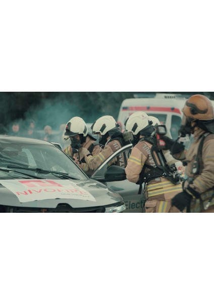 Elektrikli Araba Yangın Battaniyesi-Nivofire - Texograft Alfa 6MX8M
