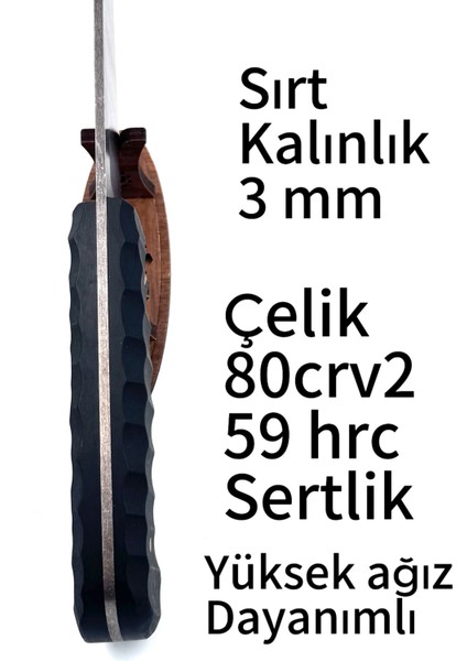 Usta Işi Kesim Bıçak 80CRV2 Kompakt Kabze Hediye Deri Kılıf fırsatları