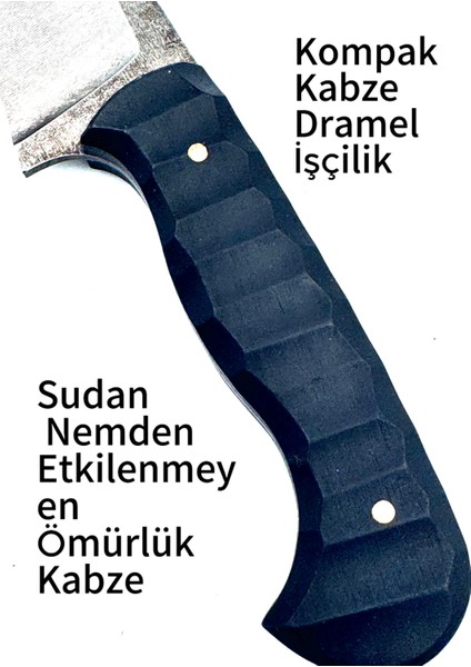 Usta Işi Kesim Bıçak 80CRV2 Kompakt Kabze Hediye Deri Kılıf indirimleri