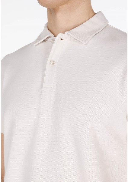 Regular Fit Polo Yaka Düz Erkek Taş Kısa Kol Tişört fırsatları