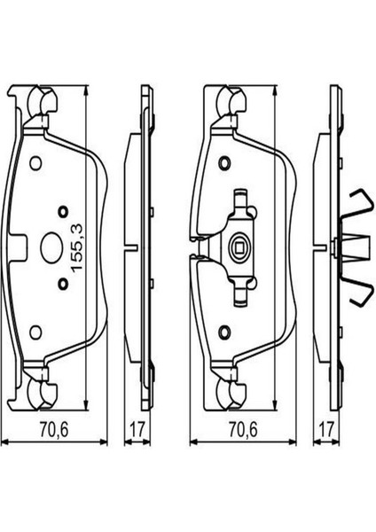 Diskli fren balatası seti; ön PEUGEOT 308 1.2 PureTech 130 SW 6/2017 - 12/2021 96 kW T9 fiyatları