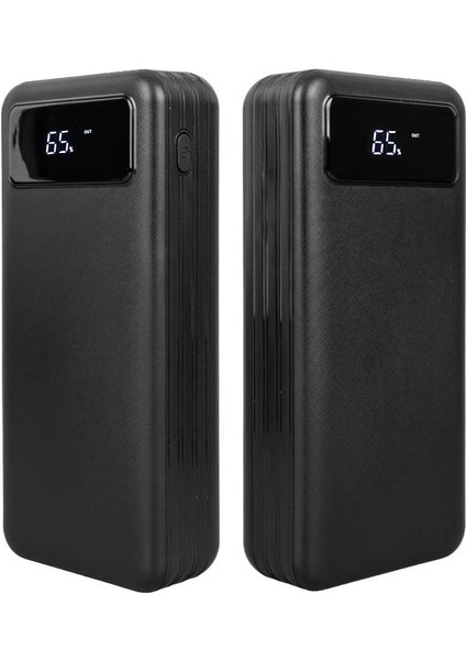 Powermaster K047-20 20000MAH Dijital Göstergeli USB Micro Lightning Type-C Kablolu Fenerli Powerbank Güç Kaynağı