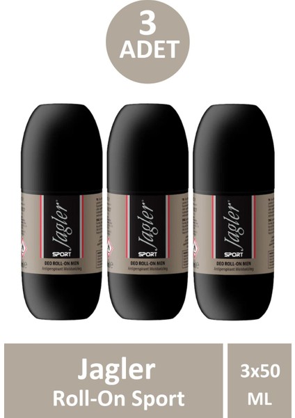 Man Sport Roll-On 50 ml 3 Adet