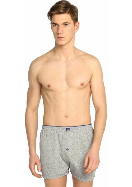 Tutku 0117 Erkek Penye Düz Boxer