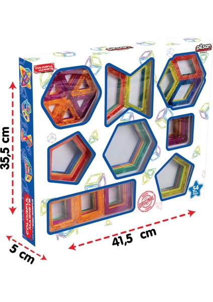 Renkli Magnetler 54 Parça