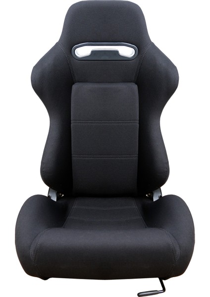 Oto Spor Koltuk Siyah Süet Kaplama Recaro Model 1 Takım 2 Adet