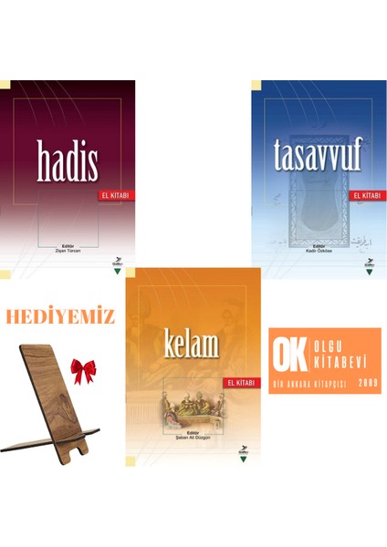 Hadis El Kitabı - Tasavvuf El Kitabı - Kelam El Kitabı / 3 Kitap Set ( Telefon Tutucu Hediyemiz)
